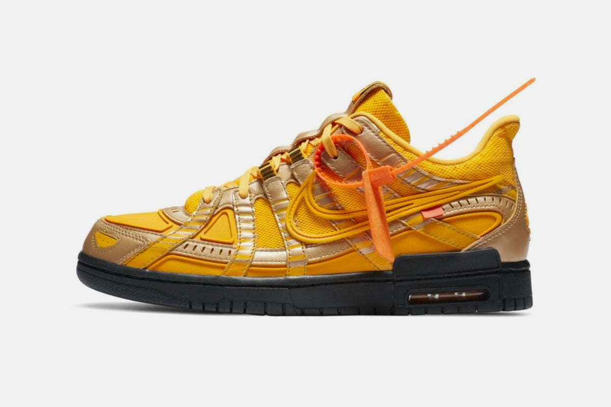 RAFFLE: Off-White x Nike Rubber Dunk "University Gold"