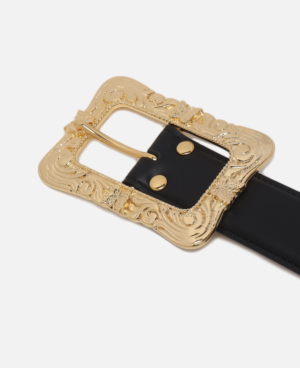 Needles - Papillon Square Buckle Belt (Black) – JUICESTORE