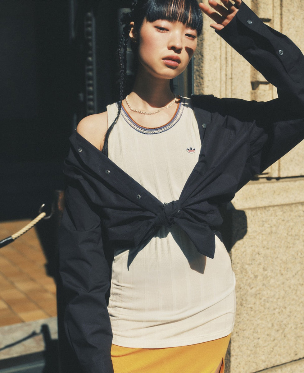 adidas Originals by EDC - Knit Collar Tank (Cream) – JUICESTORE