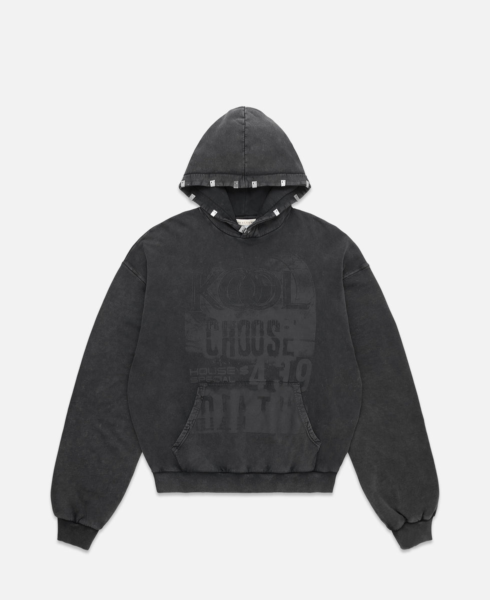 Oversized Mark Flood Hoodie (Black)