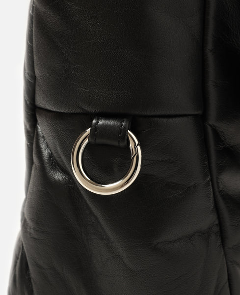 CLESSTE - Leather Padded Flap Holiday Bag (Black) – JUICESTORE