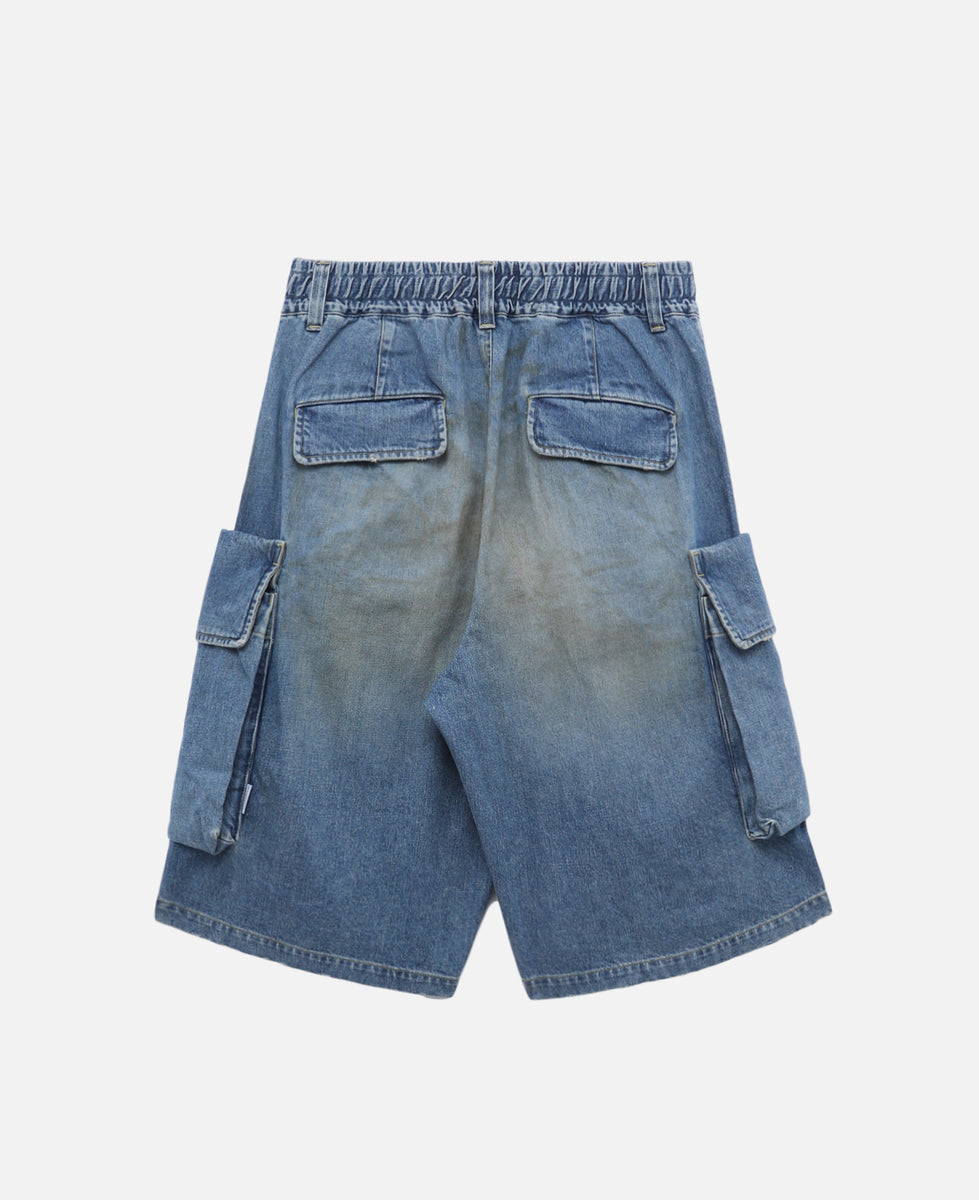 CLESSTE - Vintage Dyed Selvedge Denim City Military Half Pants