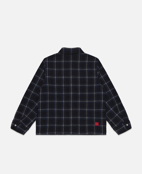 CLOT - Kids Checked Chinese Jacket (Navy) – JUICESTORE