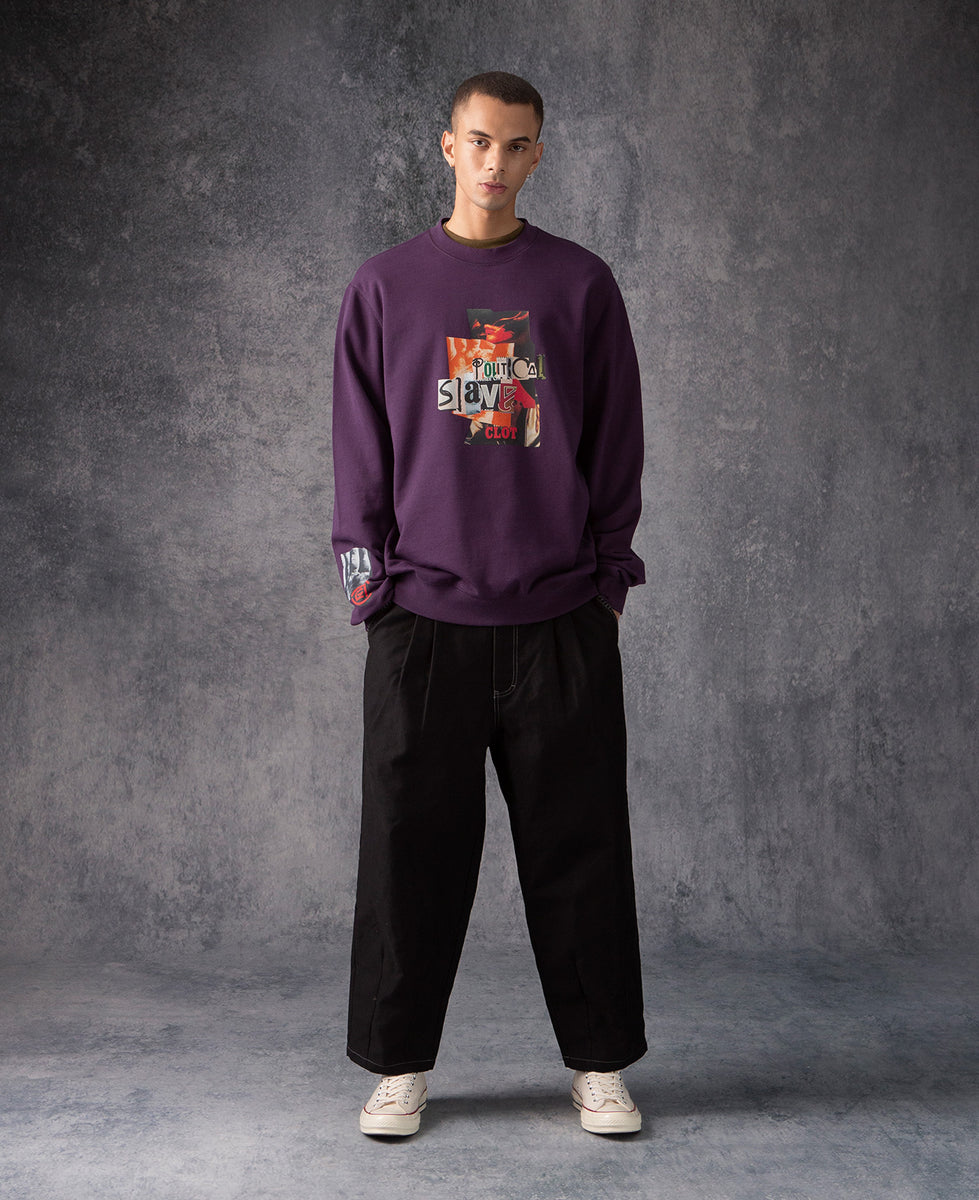 Pull and bear online lilac sweatshirt