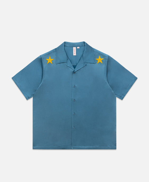 Embroidery Shirt (Blue)