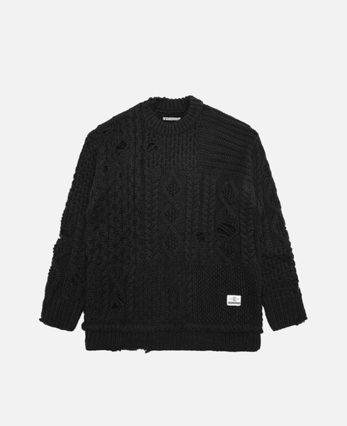 CLOT x NEIGHBORHOOD - Patchwork Savage Sweater (Black) – JUICESTORE