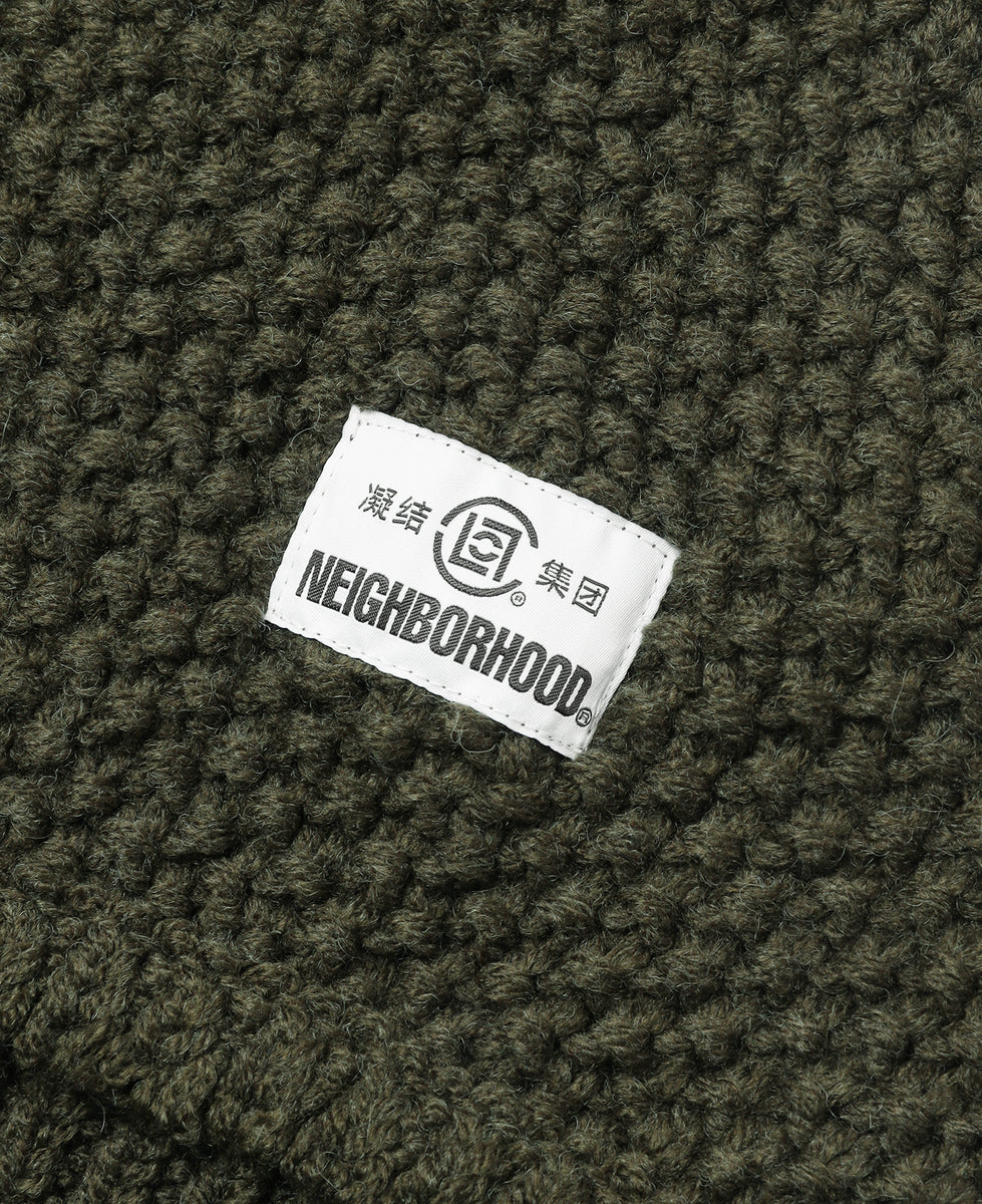 CLOT x NEIGHBORHOOD - Patchwork Savage Sweater (Olive) – JUICESTORE