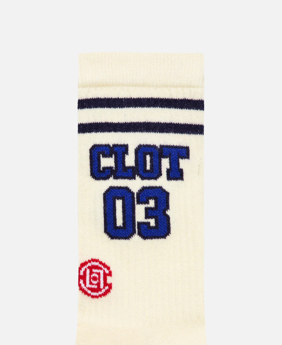 CLOT x Roots Athletic Socks (Cream) JUICESTORE