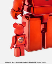 Be@rbrick  CLOTTEE x atmos 100% & 400% Set (Red)