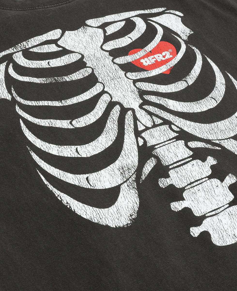 FR2 - Bone Garment Dye T-Shirt (Black) – JUICESTORE