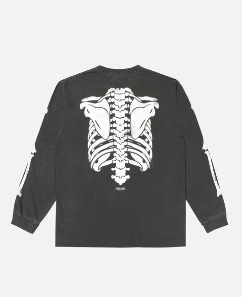 FR2 - Bone Garment Dye L/S T-Shirt (Black) – JUICESTORE