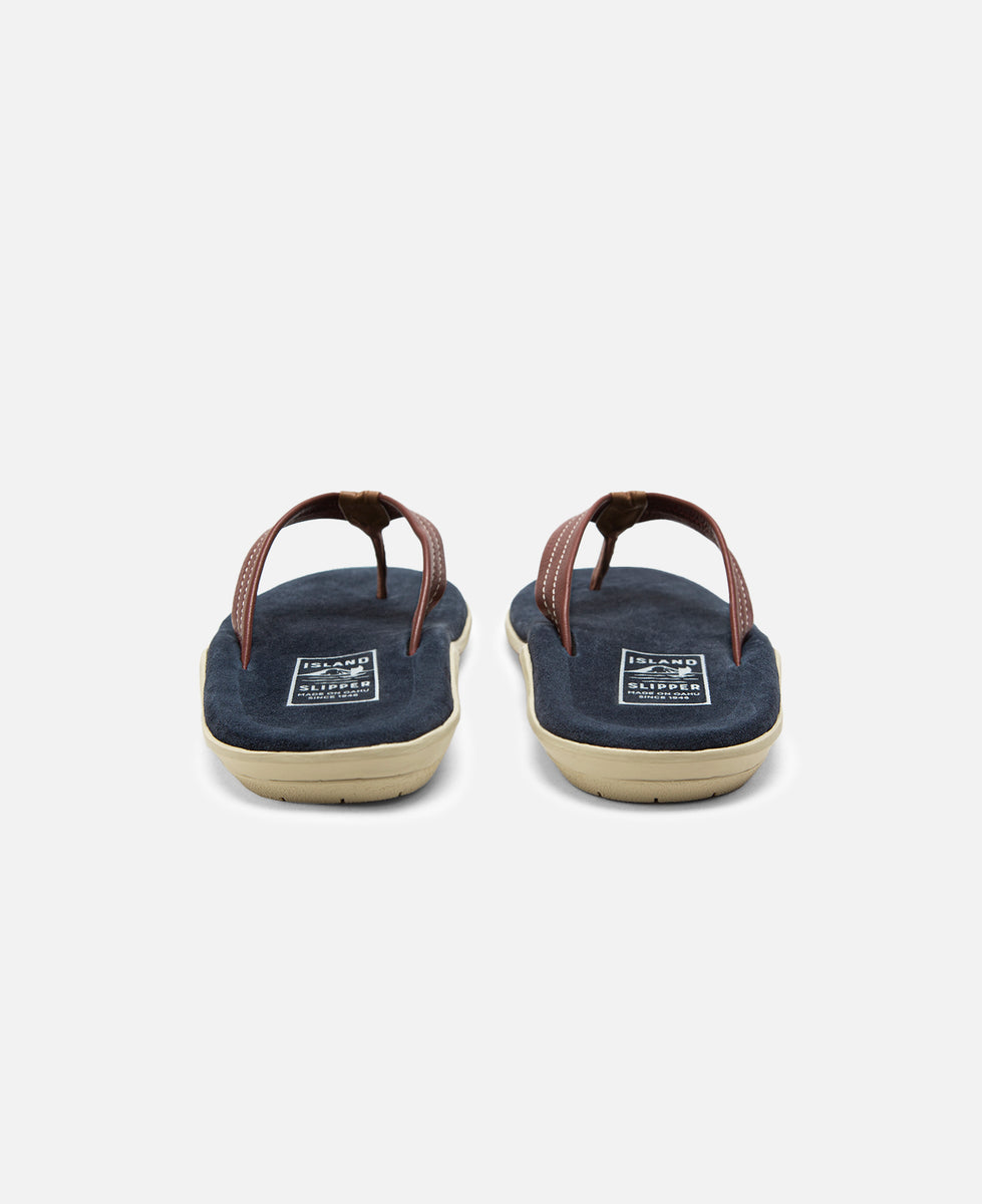 Island Slipper - Mixed Leather (Navy) – JUICESTORE