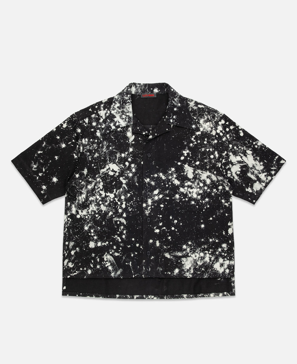 Luu Dan - Bleach Splatter Boxy Boy Shirt (Black) – JUICESTORE