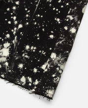 Bleached Wide Cropped Jeans (Black)