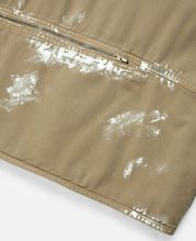 Paint Splattered Cargo Vest (Beige)