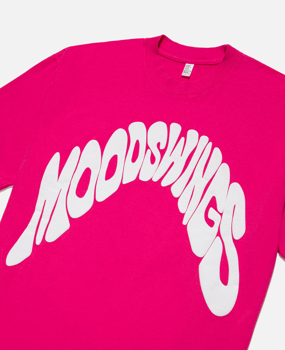 Mood Swings Printed TShirt (Pink) JUICESTORE
