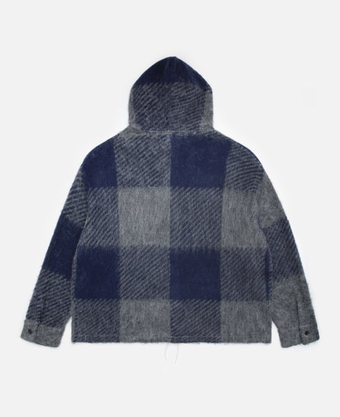 nanamica - Mohair Hooded Shirt Jacket (Blue) – JUICESTORE
