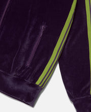 Rib Collar Track Jacket - C/Pe Velour (Purple)