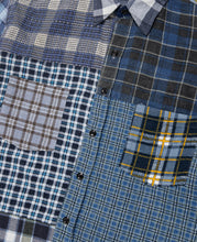 Straight Hem Flannel Shirt (Multi)