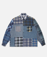 Straight Hem Flannel Shirt (Multi)