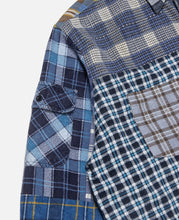 Straight Hem Flannel Shirt (Multi)