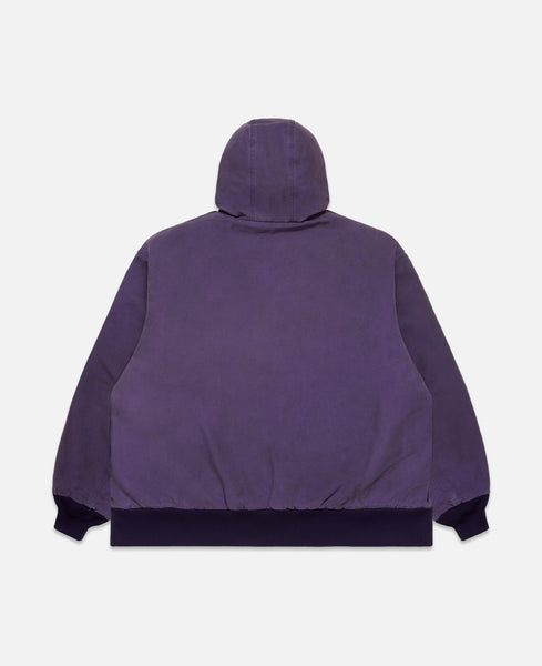 Needles ダークパープル フルジップパーカー needles-zipped-work-hoodie-