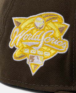 Easter New York Yankees Cooperstown Soft Yellow Undervisor Walnut 59Fifty Cap (Brown)