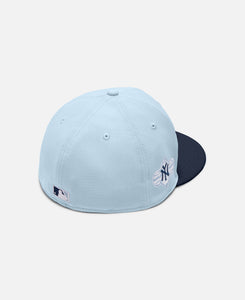 Summer New York Yankees Cooperstown Navy Visor Soft Blue 59Fifty Cap (Blue)