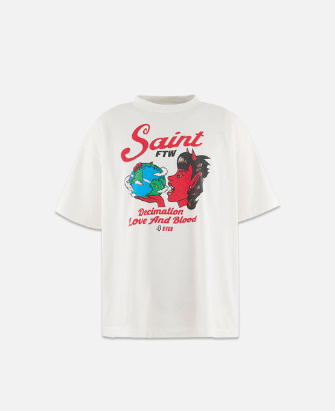 Saint Michael - Saint Devil T-Shirt (White) – JUICESTORE