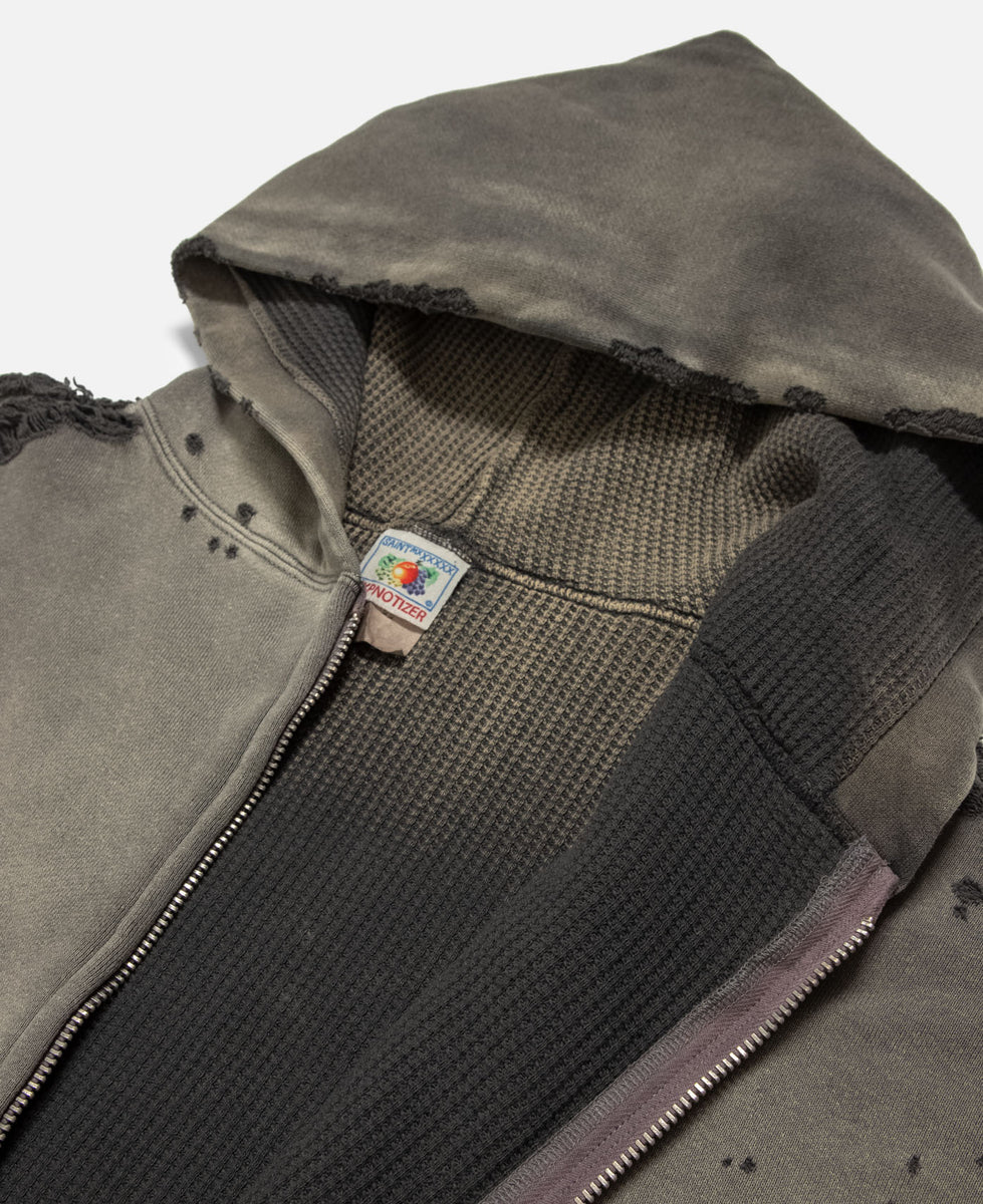 Saint Michael- Zip up Hoodie (Grey) – JUICESTORE