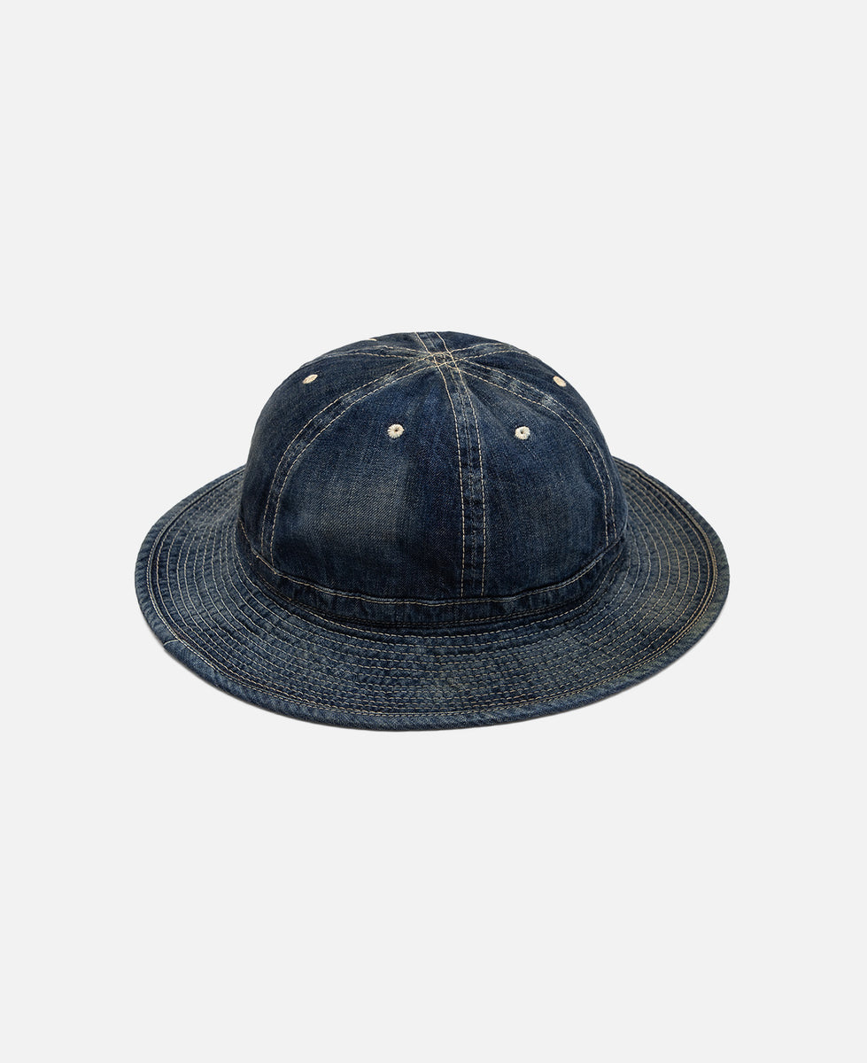 Vintage Denim Fatigue Hat (Blue)