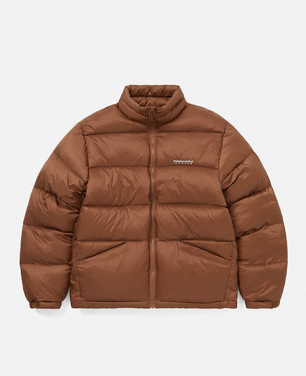 【G.E.E.K】PADDED PUFFER ダウンジャケット ブラウン S PADDED PUFFER JACKET – GEEK