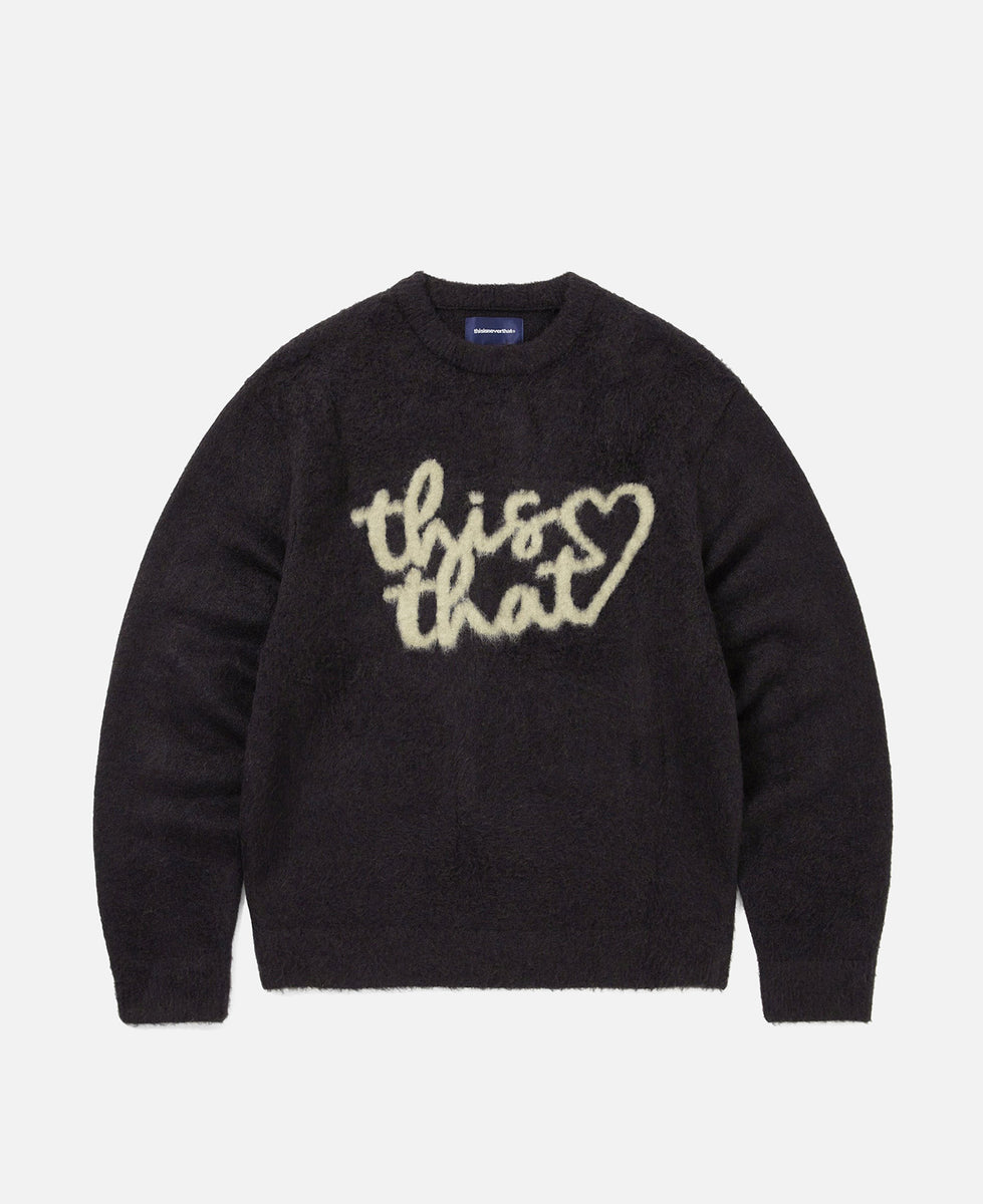 thisisneverthat® - Heart Logo Knit Sweater (Navy) – JUICESTORE