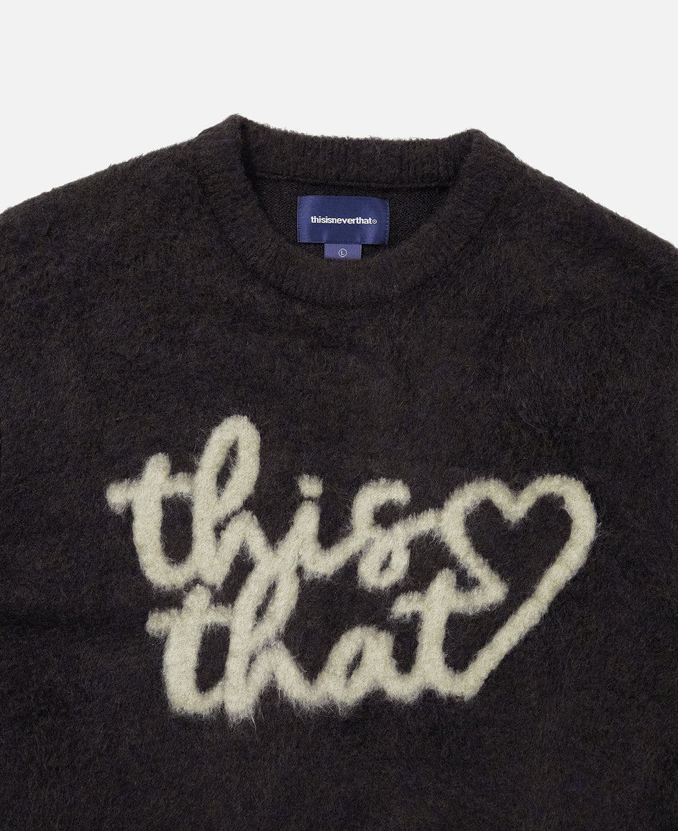 thisisneverthat® - Heart Logo Knit Sweater (Navy) – JUICESTORE