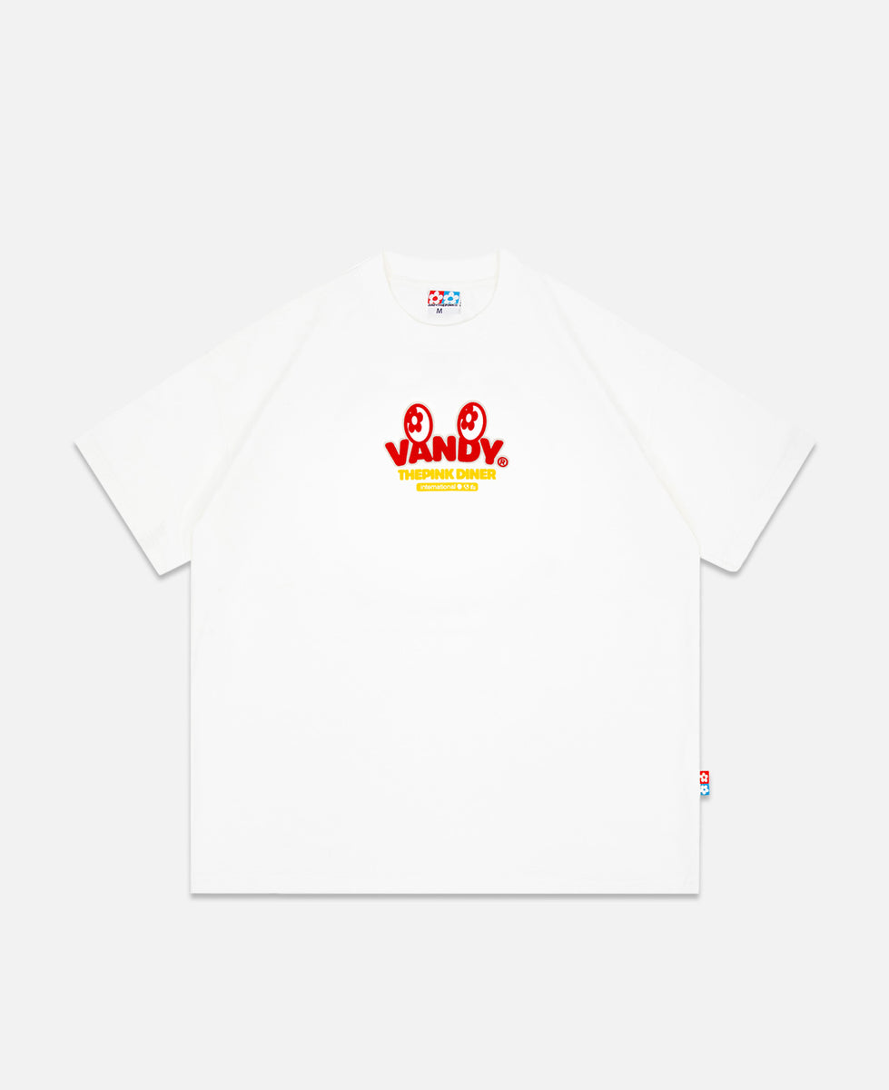 国内発送■VANDY THE PINK■VTP SHOP LOGO DINER TEE Vandy The Pink - VTP Shop Logo Diner T-Shirt (White