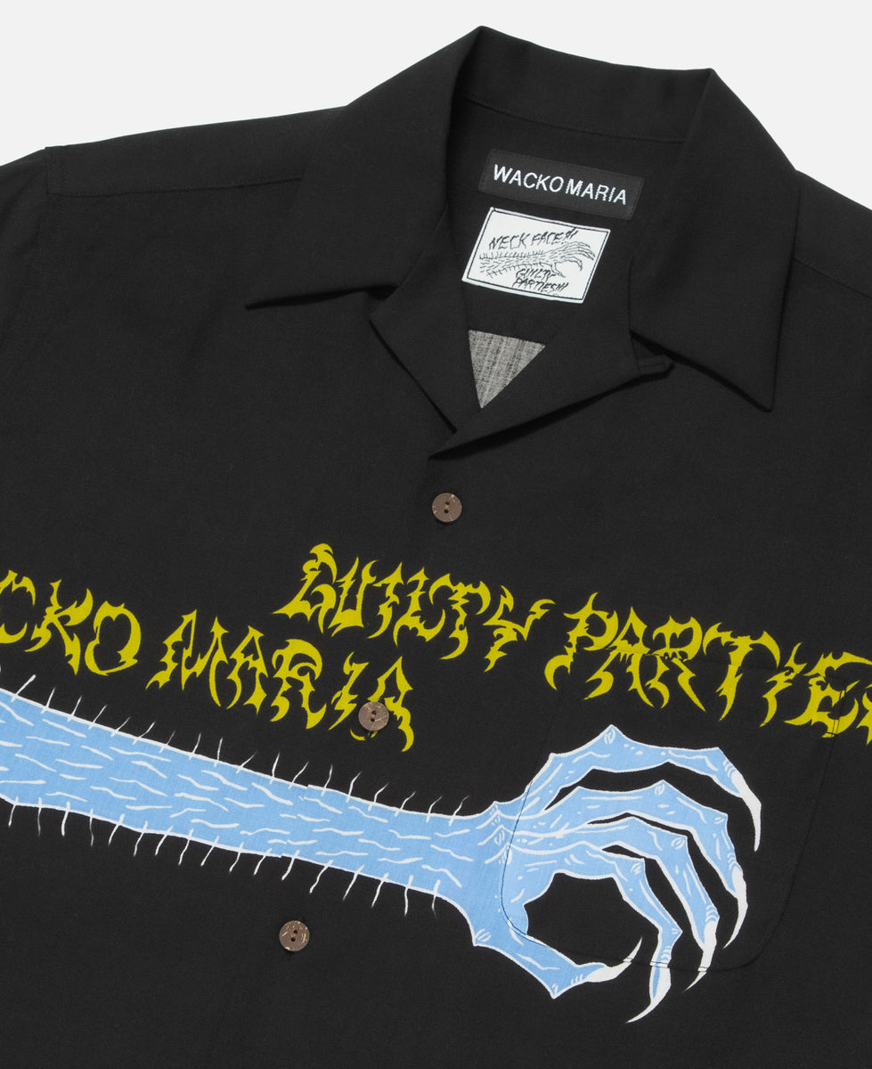 Wacko Maria - Neck Face S/S Hawaiian Shirt (Black) – JUICESTORE