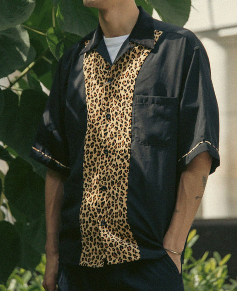 シャツ WACKO MARIA SWITCHING SHIRT L/S (TYPE-2) Wacko Maria - S/S Switching Shirt (Black) – JUICESTORE