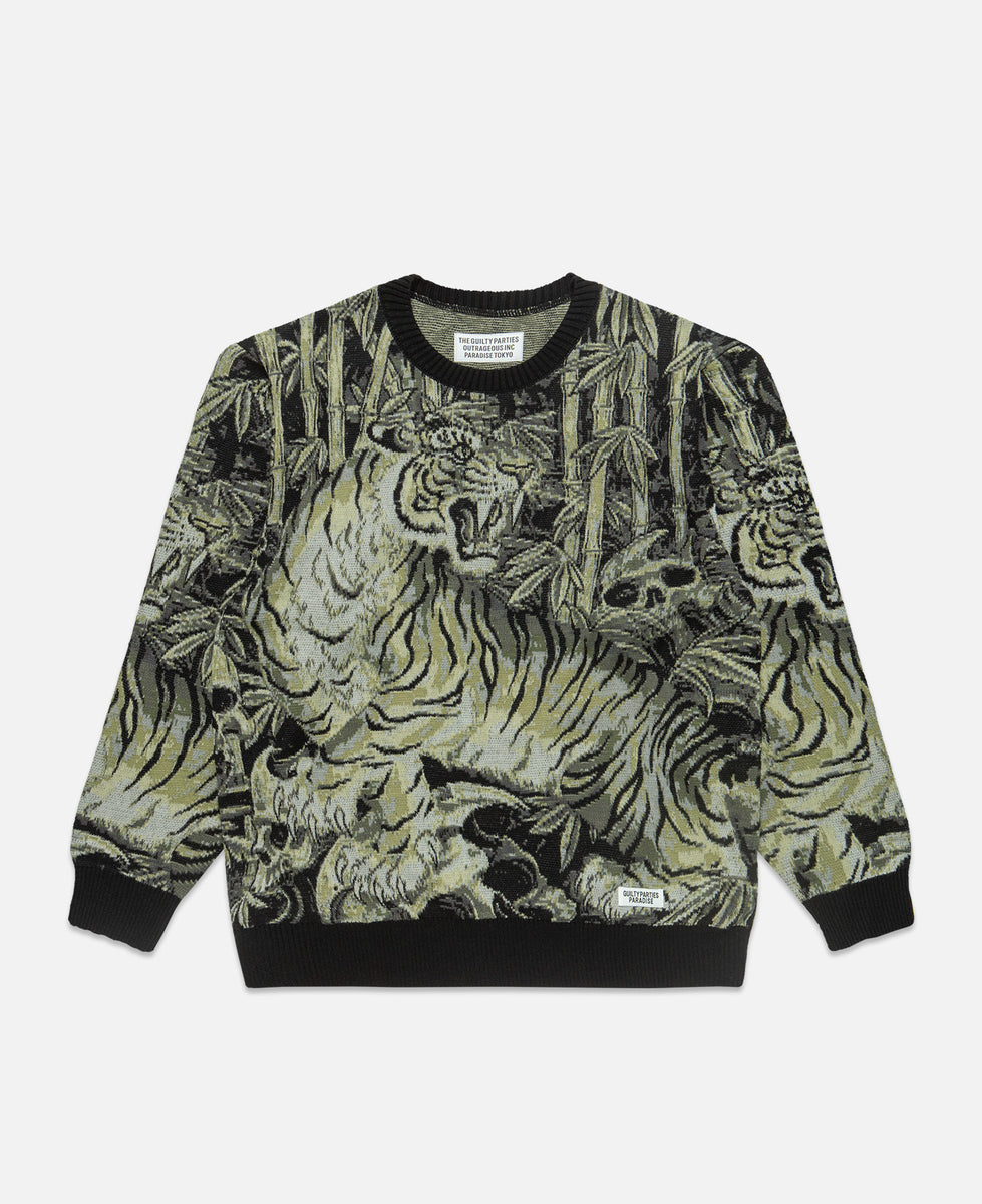 免税品 【WACKO MARIA TIM LEHI】JACQUARD SWEATER | www.qeyadah.com