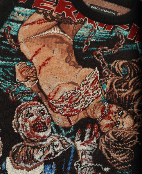 Wacko Maria - Wacko Maria X Terrifier Mohair Sweater (Black