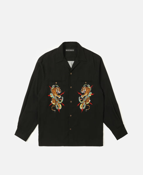 美品XL WACKO MARIA HAWAIIAN SHIRT L/S Wacko Maria - Wacko Maria X Tim Lehi Hawaiian Long-Sleeve Shirt