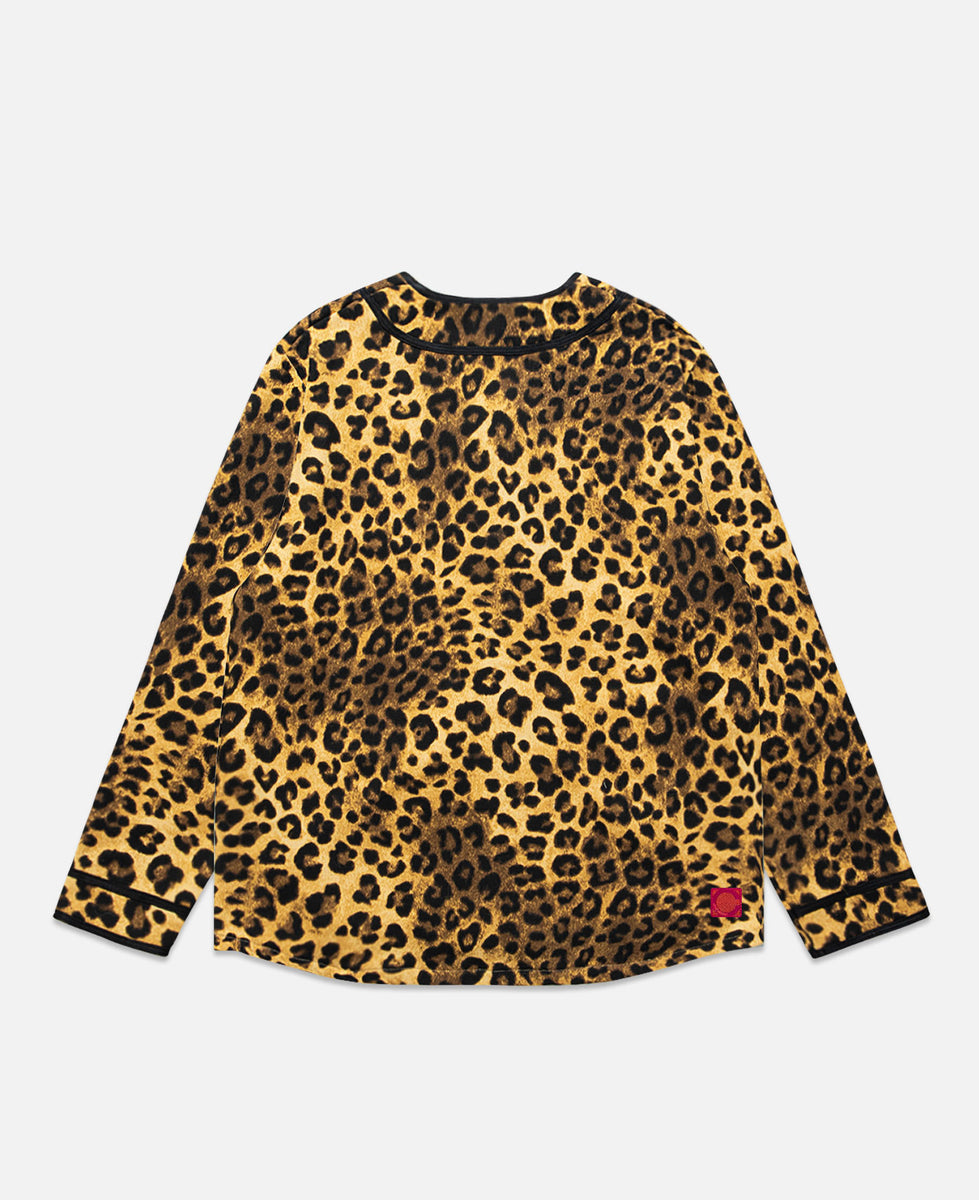 leopard baseball shirt