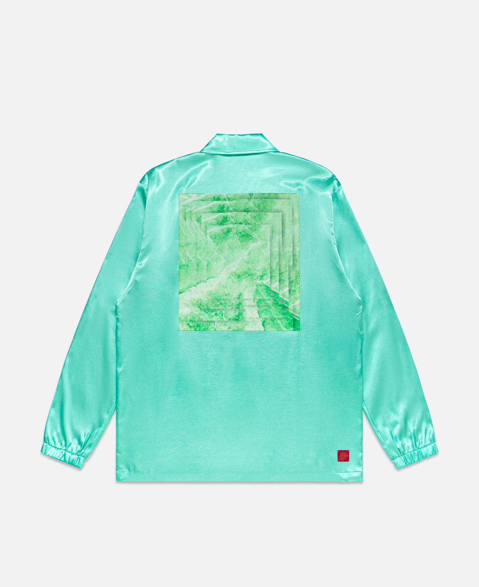 Satin Coach Jacket (Green)