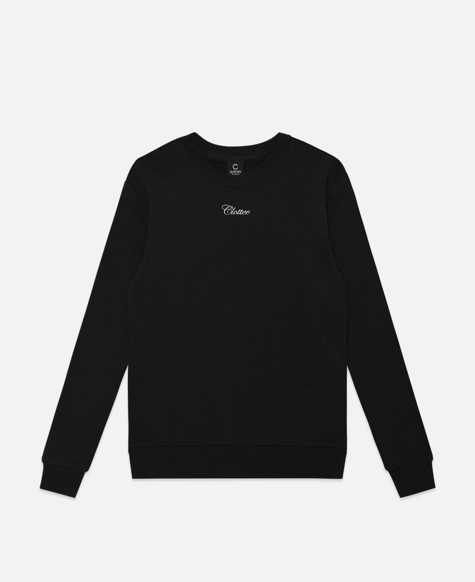 CLOTTEE - CLOTEE Script Crewneck Sweatshirt (Black