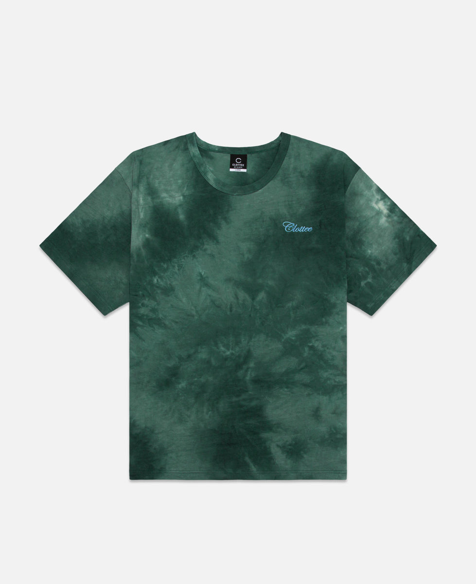 CLOTTEE Script Tie Dye S/S T-Shirt (Green) – JUICESTORE