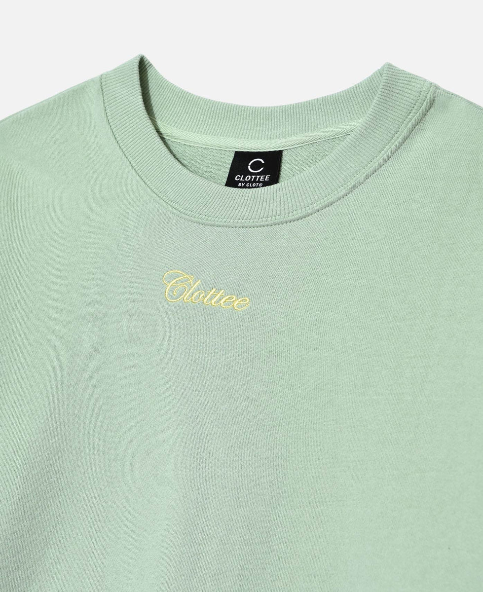 CLOTTEE - CLOTTEE Script Crewneck Sweatshirt (Mint) – JUICESTORE