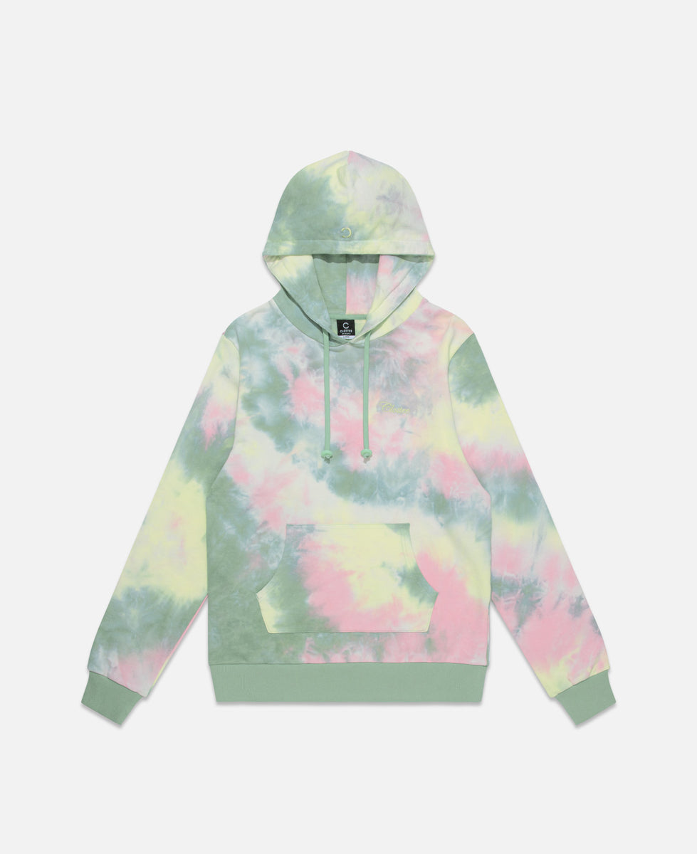 CLOTTEE - CLOTTEE Script Tie Dye Hoodie (Multi) – JUICESTORE