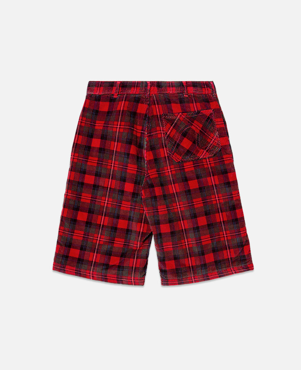 Plaid red best sale shorts