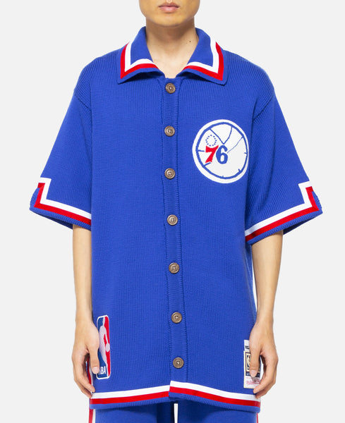 CLOT x Mitchell & Ness - 76ers 82-83 Knit Shooting Shirt – JUICESTORE