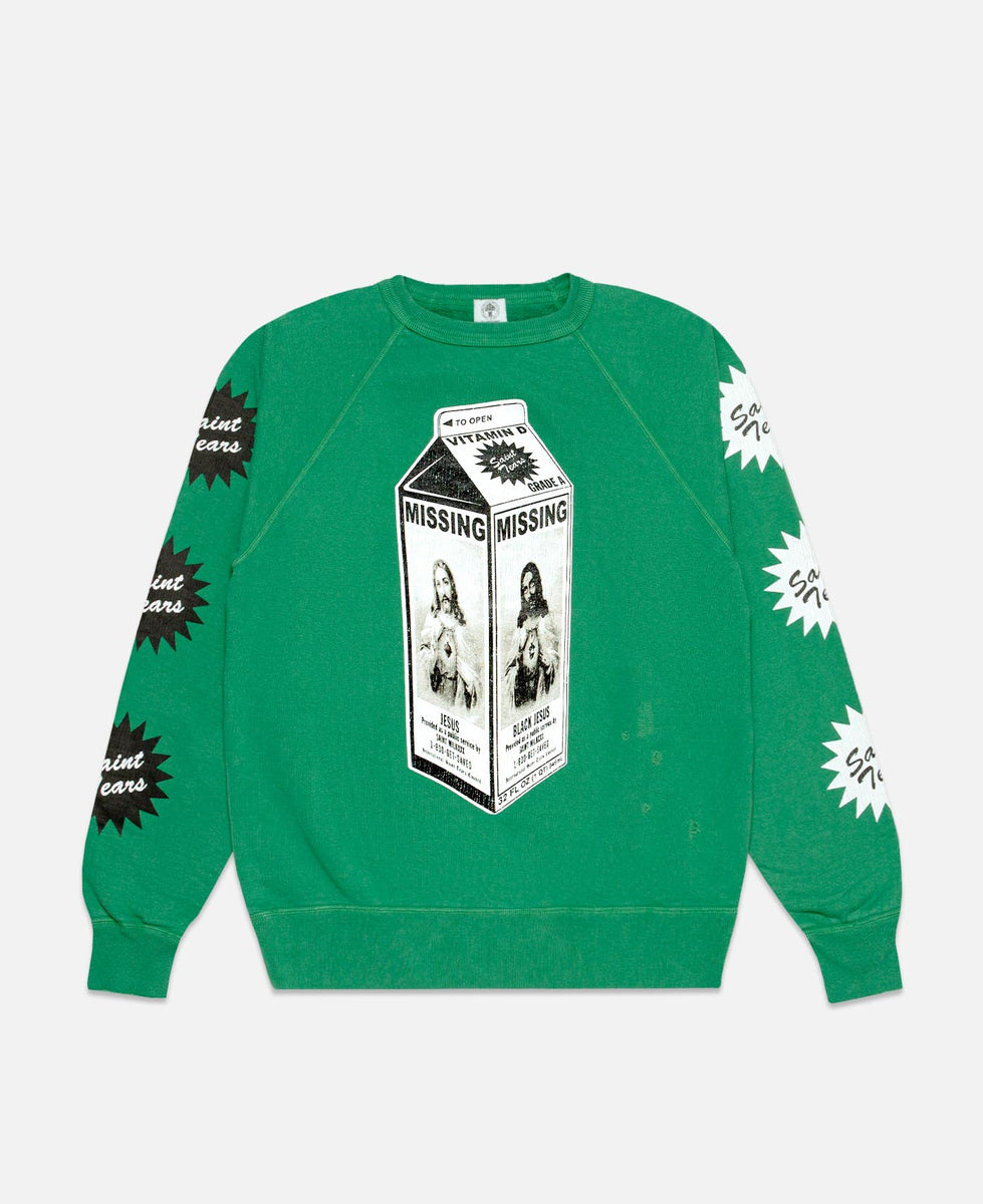 Saint Michael x Denim Tears - Milk Carton Sweatshirt (Green