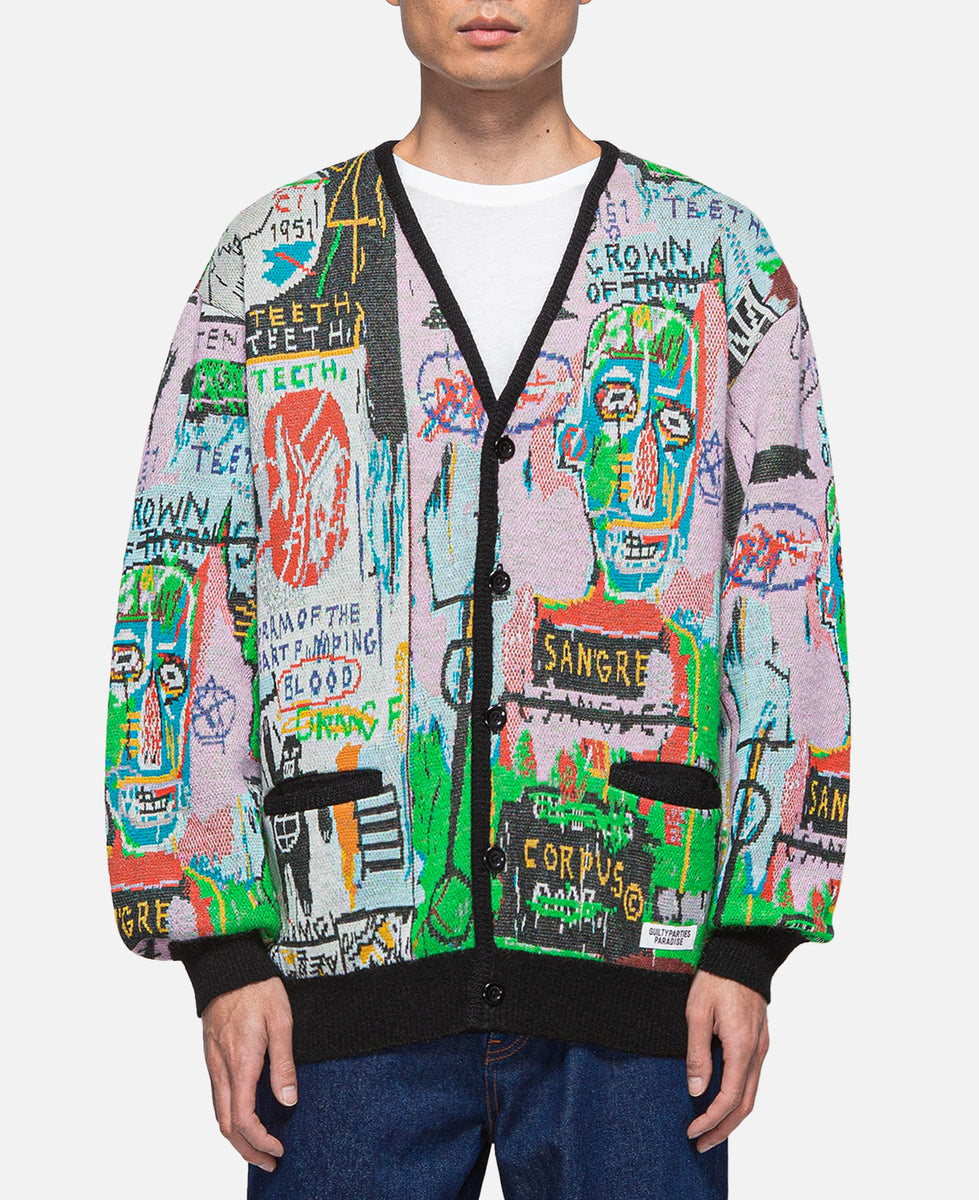 Jean-Michel Basquiat Cardigan (Type-3) (Multi)